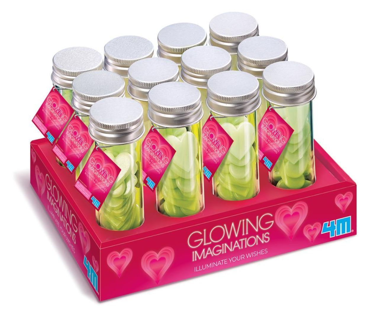 4M Glow-in-the-dark Hartjes (5606310) - SPADT - speelgoed met advies