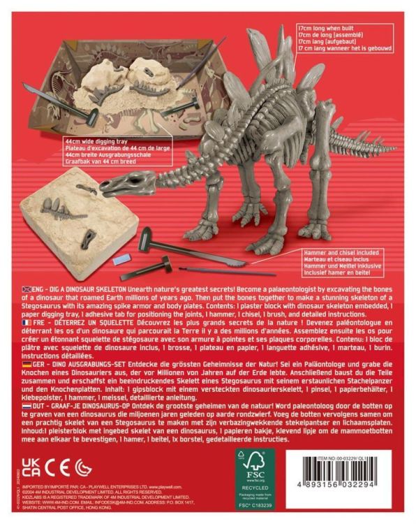 4M Opgraafkit Stegosaurus (5663229) - SPADT - speelgoed met advies