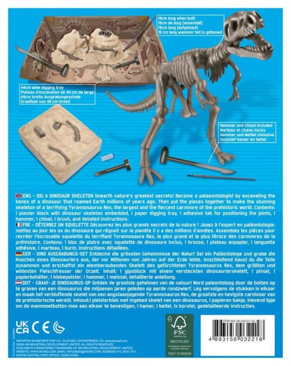 4M Opgraafkit Tyrannosaurus Rex (5663221) - SPADT - speelgoed met advies