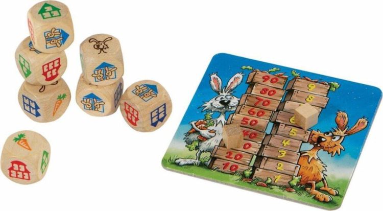 999 Games Konijnen Hokken Dobbelspel (999-KON01) - SPADT - speelgoed met advies