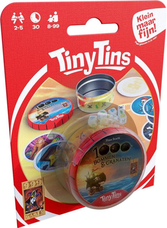 999 Games Tiny Tins 1000 Bommen en Granaten (999-DUI01) - SPADT - speelgoed met advies