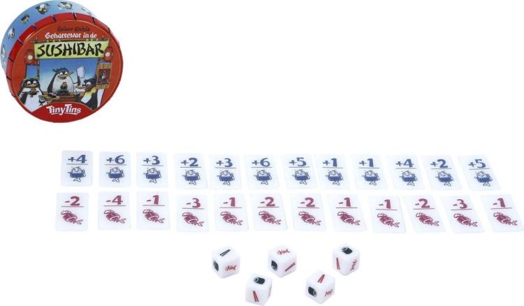 999 Games Tiny Tins Geharrewar in de Sushibar (999-SUS05) - SPADT - speelgoed met advies