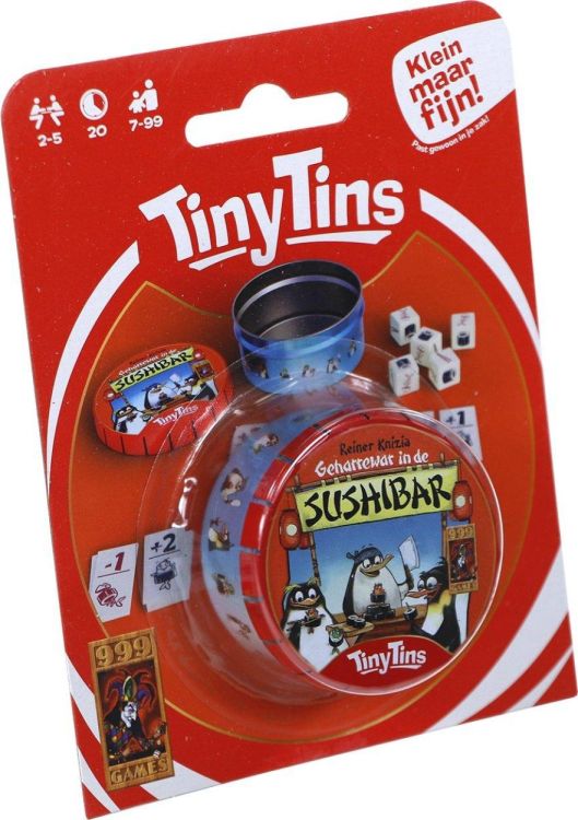 999 Games Tiny Tins Geharrewar in de Sushibar (999-SUS05) - SPADT - speelgoed met advies