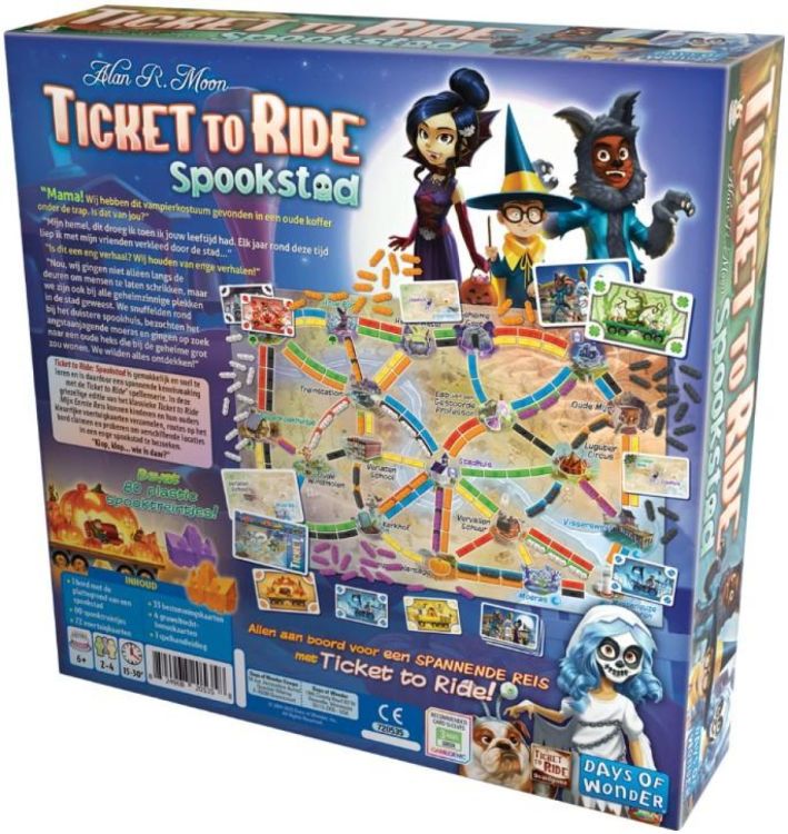 Asmodee Ticket to Ride 'Spookstad' (6384) - SPADT - speelgoed met advies