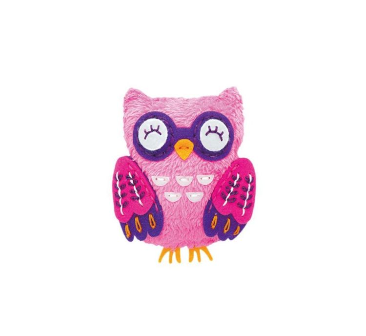 Avenir Naai je eigen sleutelhanger 'Uil' (CH1629) - SPADT - speelgoed met advies