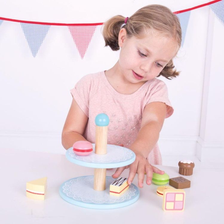 BIGJIGS Cake stand (bj621) - SPADT - speelgoed met advies