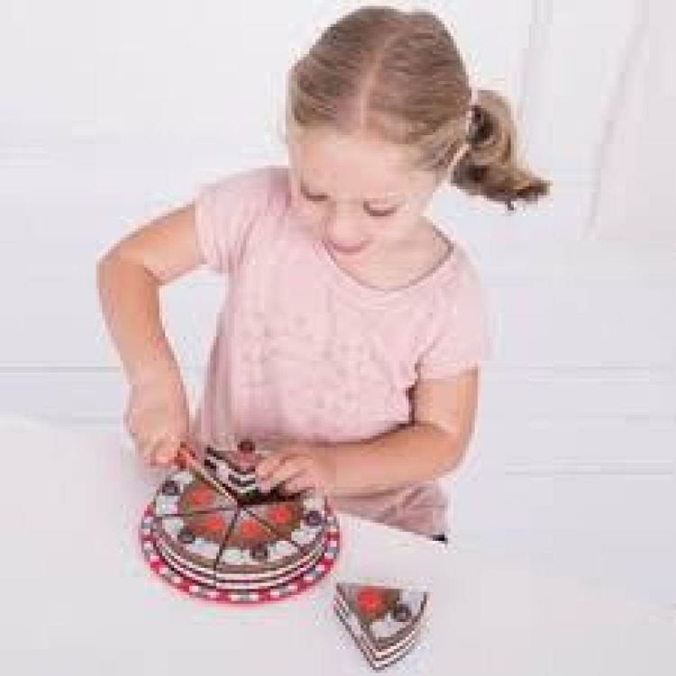 BIGJIGS Chocoladetaart (bj629) - SPADT - speelgoed met advies