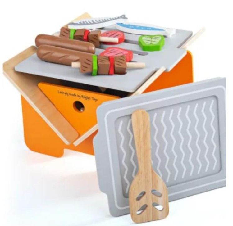 BIGJIGS Houten Tafel Barbecue (33013) - SPADT - speelgoed met advies