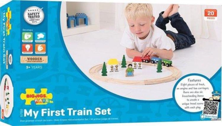 BIGJIGS Mijn eerste treinset (BJT010) - SPADT - speelgoed met advies