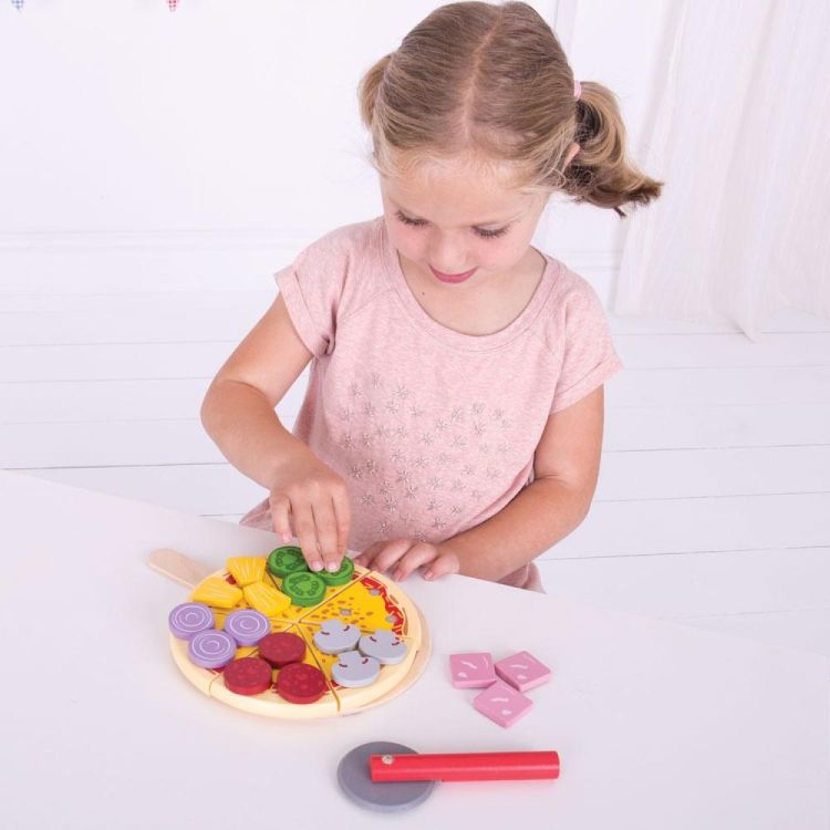 BIGJIGS Pizzaset (bj457) - SPADT - speelgoed met advies