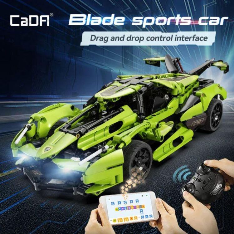 CaDA Sportscar Chassis Shadow edge sports (1:14) (CDC51306W) - SPADT - speelgoed met advies