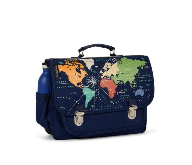 Caramel et Cie Caramel & Cie Boekentas 'Wereldkaart' (M) (MSA10_3004) - SPADT - speelgoed met advies