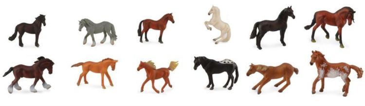 Collecta Mini 'Set met 12 Paarden' (3389109) - SPADT - speelgoed met advies