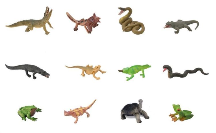 Collecta Mini 'Set met 12 Reptielen en Amfibieën' (3389114) - SPADT - speelgoed met advies