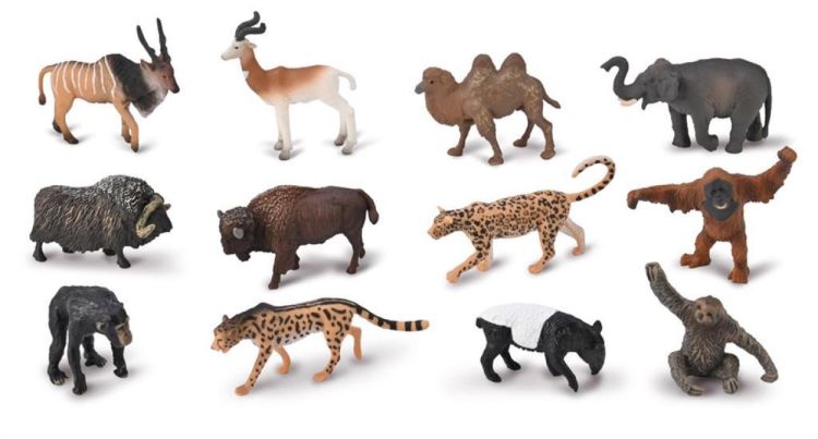 Collecta Mini 'Set met 12 Wilde Dieren' (3389116) - SPADT - speelgoed met advies