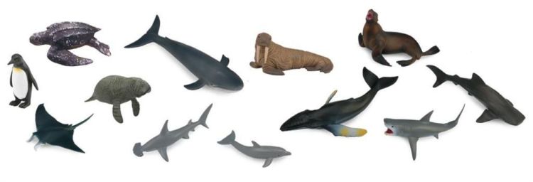 Collecta Mini 'Set met 12 Zeedieren (3389107) - SPADT - speelgoed met advies