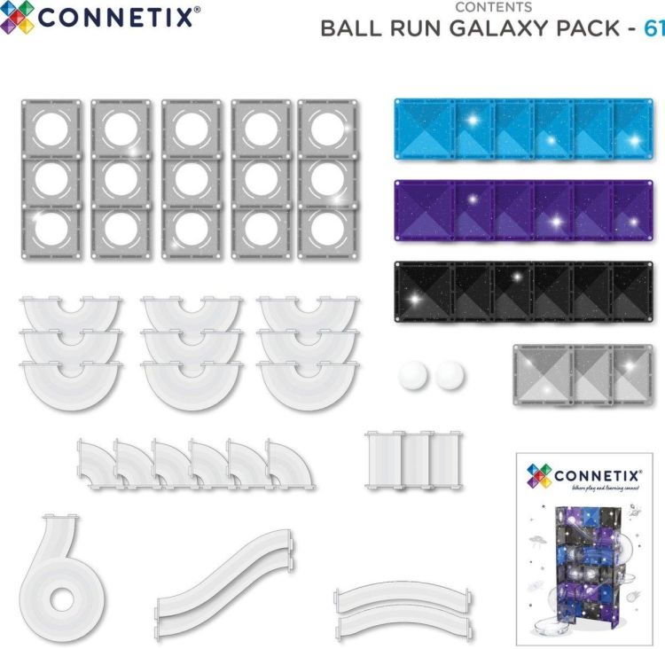 Connetix Ball Run Galaxy Pack (CT-BA-G0061-GL) - SPADT - speelgoed met advies