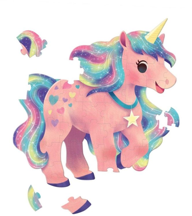 Crocodile Creek Jumbo Vormenpuzzel 'Eenhoorn' (CC29702) - SPADT - speelgoed met advies