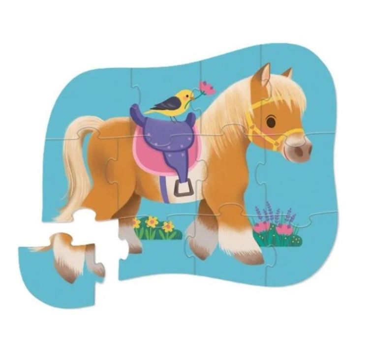 Crocodile Creek Mini Puzzel Pony (12) (CC41236) - SPADT - speelgoed met advies