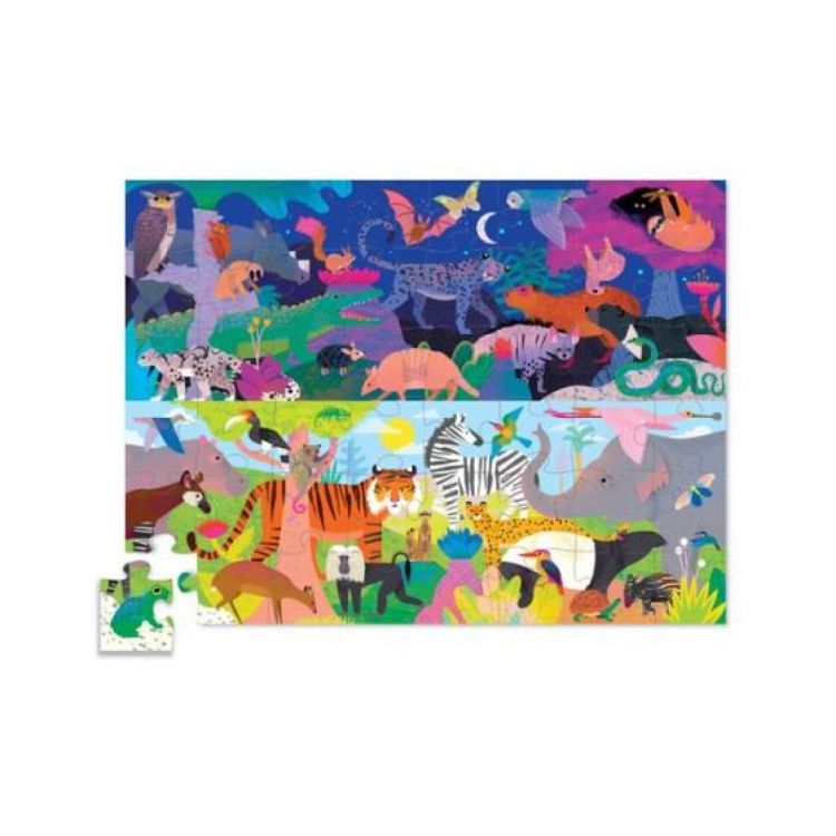 Crocodile Creek Puzzel Opposites 'Night & Day' (48) (3876053) - SPADT - speelgoed met advies