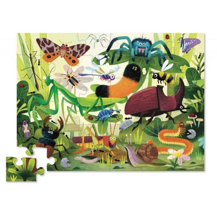 Crocodile Creek Vloerpuzzel 'Tuin Insecten' (36) (3840783) - SPADT - speelgoed met advies