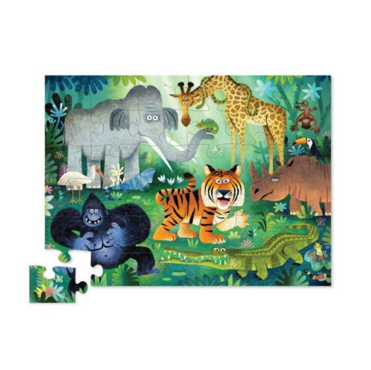 Crocodile Creek Vloerpuzzel 'Wild Koninkrijk' (36) (CC40798) - SPADT - speelgoed met advies