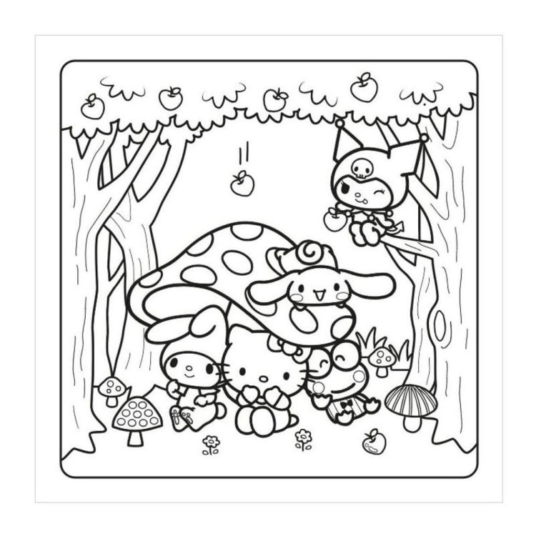 Deltas Uitgeverij Cute & Cozy Color Hello Kitty & Friends Kleurboek (0102294) - SPADT - speelgoed met advies