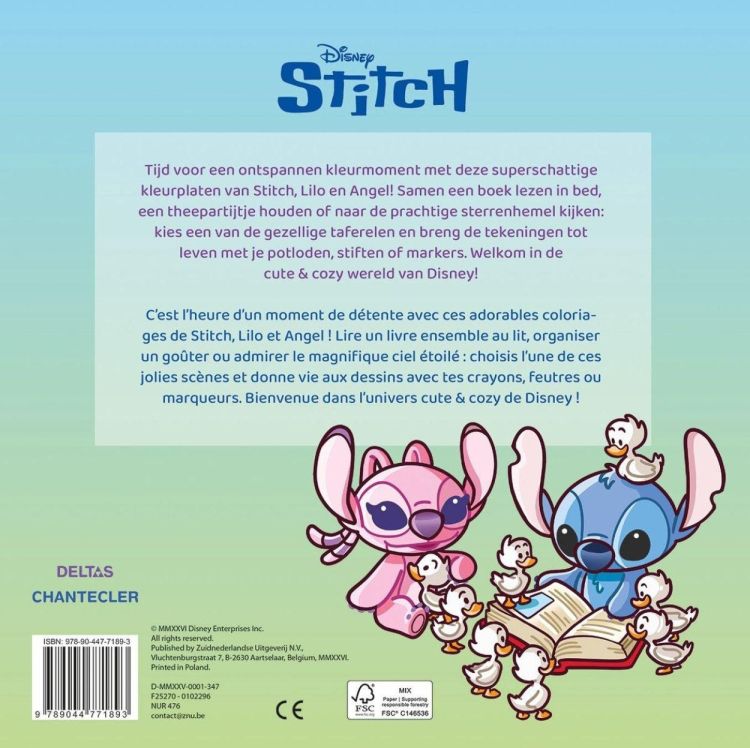 Deltas Uitgeverij Cute & Cozy Color Stitch Kleurboek (0102296) - SPADT - speelgoed met advies