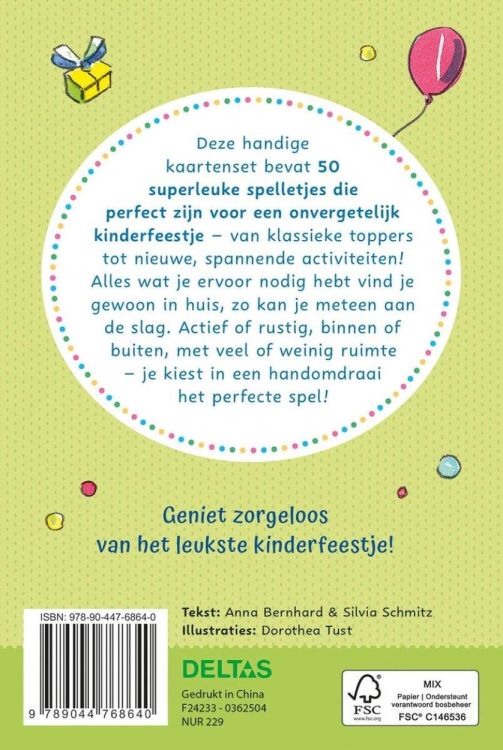 Deltas Uitgeverij De Allerleukste Spelletjes voor Kinderfeestjes (0362504) - SPADT - speelgoed met advies
