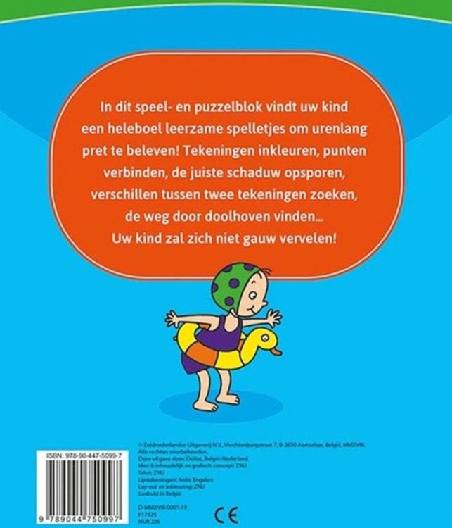 Deltas Uitgeverij Leerrijk Spelletjesblok (4-6j) (0602911) - SPADT - speelgoed met advies