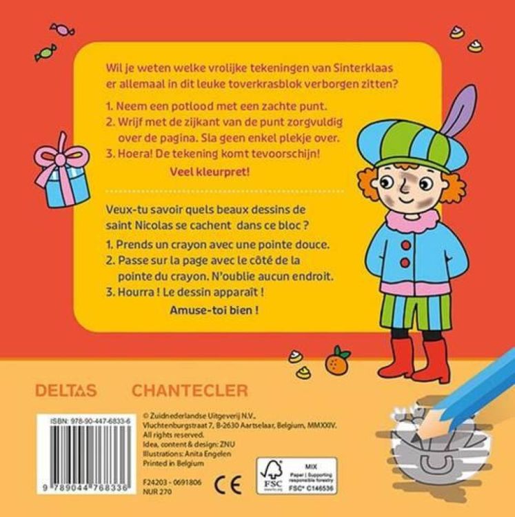 Deltas Uitgeverij Sinterklaas Toverkrasblok (0691806) - SPADT - speelgoed met advies