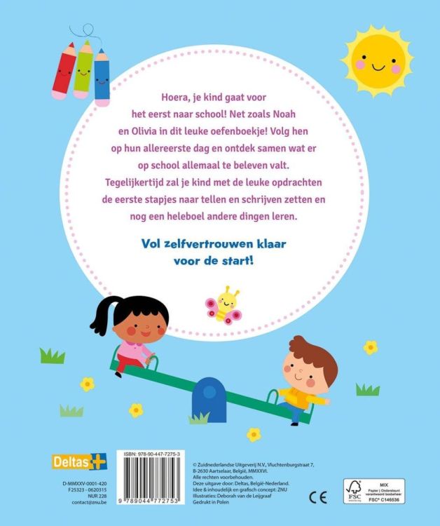 Deltas Uitgeverij Voor het eerst naar school (0620315) - SPADT - speelgoed met advies