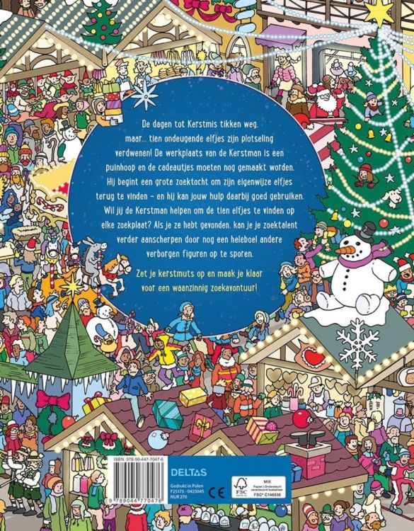 Deltas Uitgeverij Waar zijn de Kerstelfjes? (0425045) - SPADT - speelgoed met advies