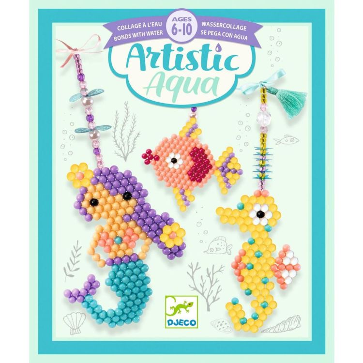 Djeco Artistic Aqua 'Zeebewoners' hangertjes (DJ09483) - SPADT - speelgoed met advies