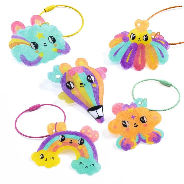 Djeco Artistic Plastic 'Kawaii Keyring' (dj09487) - SPADT - speelgoed met advies