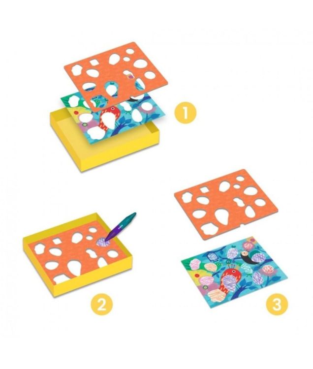 Djeco Color Stop 'Birdie & Co' (dj08993) - SPADT - speelgoed met advies