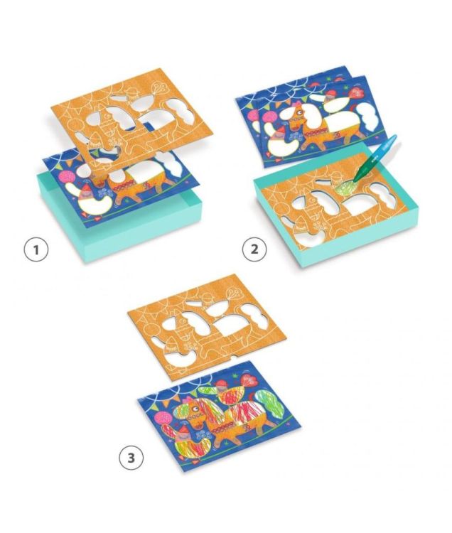 Djeco Color Stop 'Magische Sjablonen' (dj08989) - SPADT - speelgoed met advies