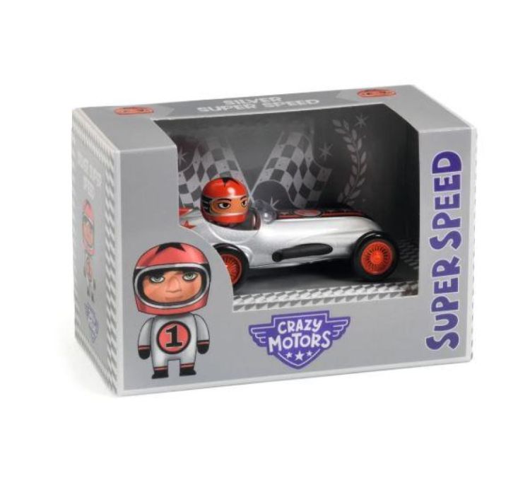 Djeco Crazy Motors 'Silver Super Speed' (dj05453) - SPADT - speelgoed met advies