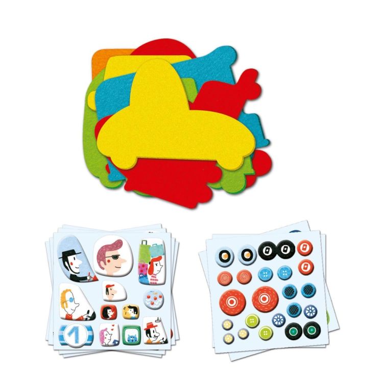 Djeco Creatief met 3D Stickers 'I love Cars' (dj09051) - SPADT - speelgoed met advies