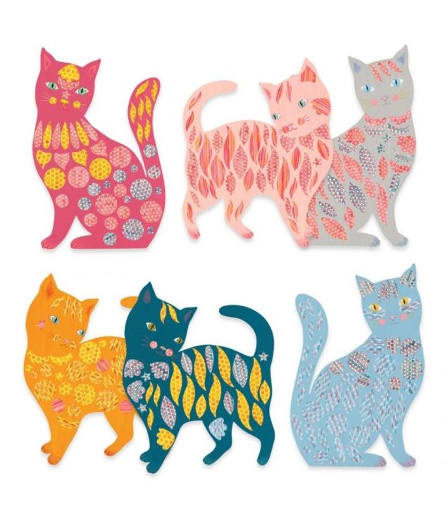 Djeco Creatief met Papier 'Poesjes van Elodie' (dj00079) - SPADT - speelgoed met advies