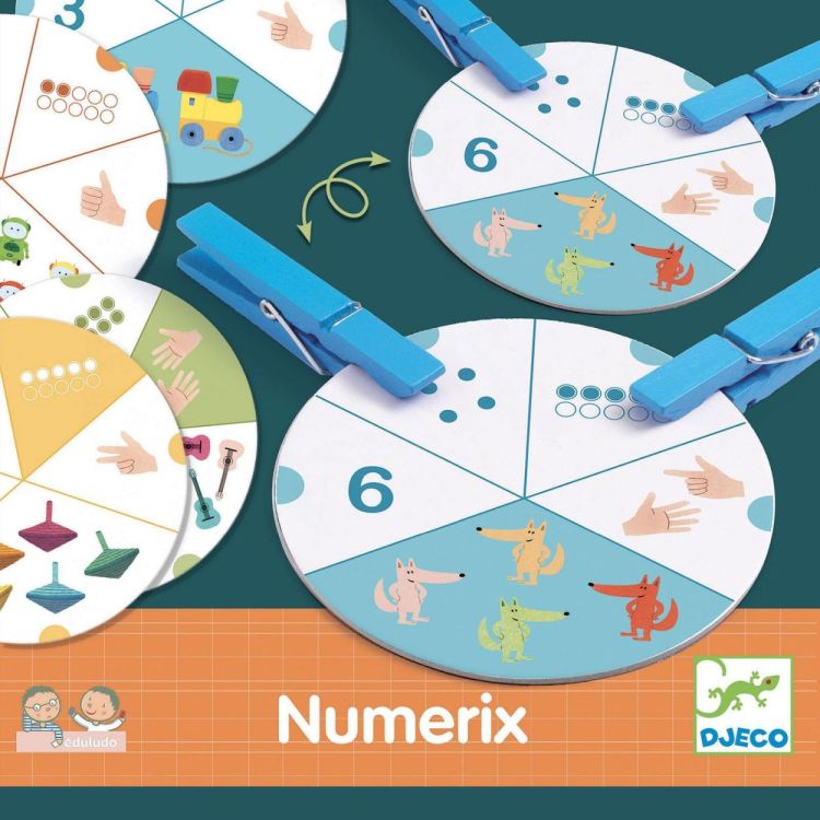 Djeco Eduludo 'Numerix' (dj08349) - SPADT - speelgoed met advies