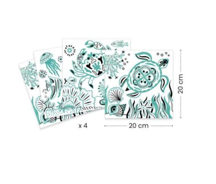 Djeco Glinsterende Kleurplaten. Onder Zee (dj09698) - SPADT - speelgoed met advies