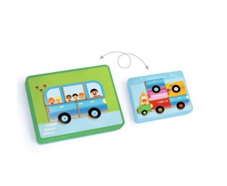 Djeco Inzebox 'Voertuigen' Magneten (dj03074) - SPADT - speelgoed met advies