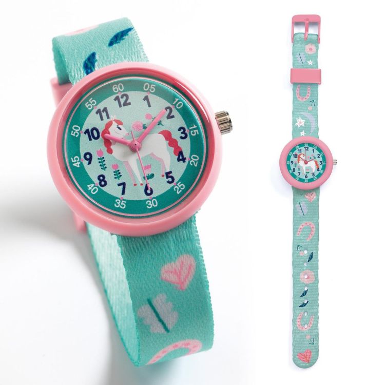 Djeco Kinderhorloge 'Paard' (dd00420) - SPADT - speelgoed met advies