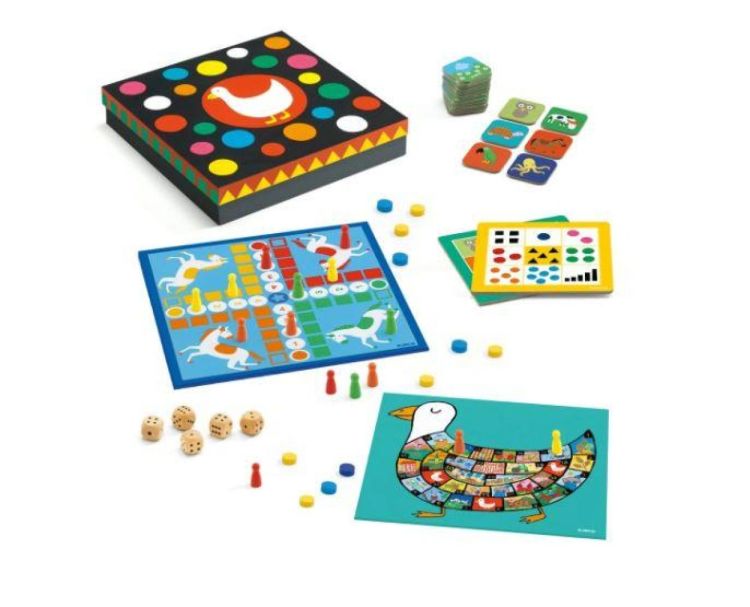 Djeco Klassieke Spellen (box van 12 Spellen) (dj05218) - SPADT - speelgoed met advies