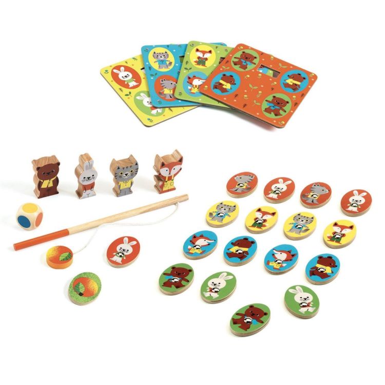 Djeco Ludo Wood 4 in 1 spellen. (dj01628) - SPADT - speelgoed met advies