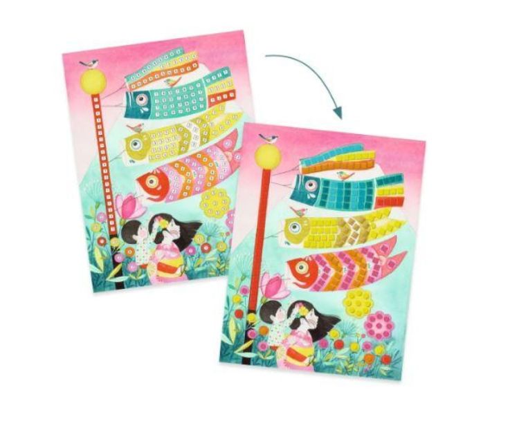 Djeco Mozaïek, Kunst op Nummer 'Kyoto' (dj09308) - SPADT - speelgoed met advies