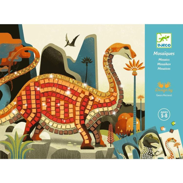 Djeco Mozaïeken Dinosaurussen (dj08899) - SPADT - speelgoed met advies