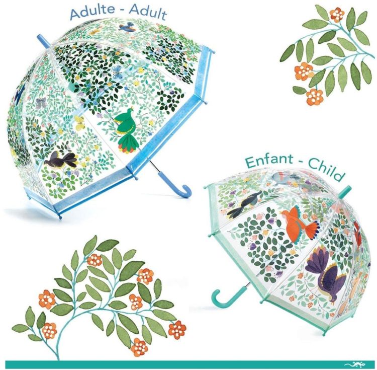 Djeco Paraplu 'Wilde Vogels' (dd04721) - SPADT - speelgoed met advies