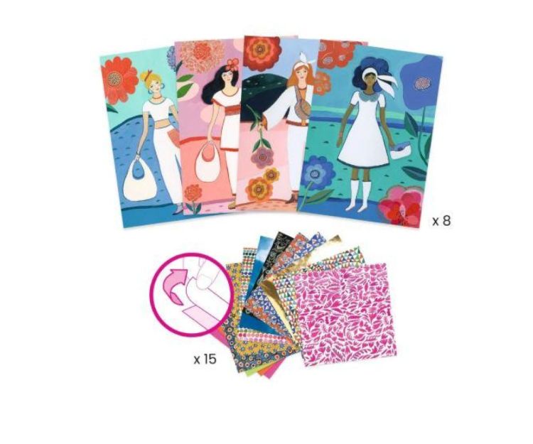 Djeco Patronencollages Wax Trend (dj09307) - SPADT - speelgoed met advies